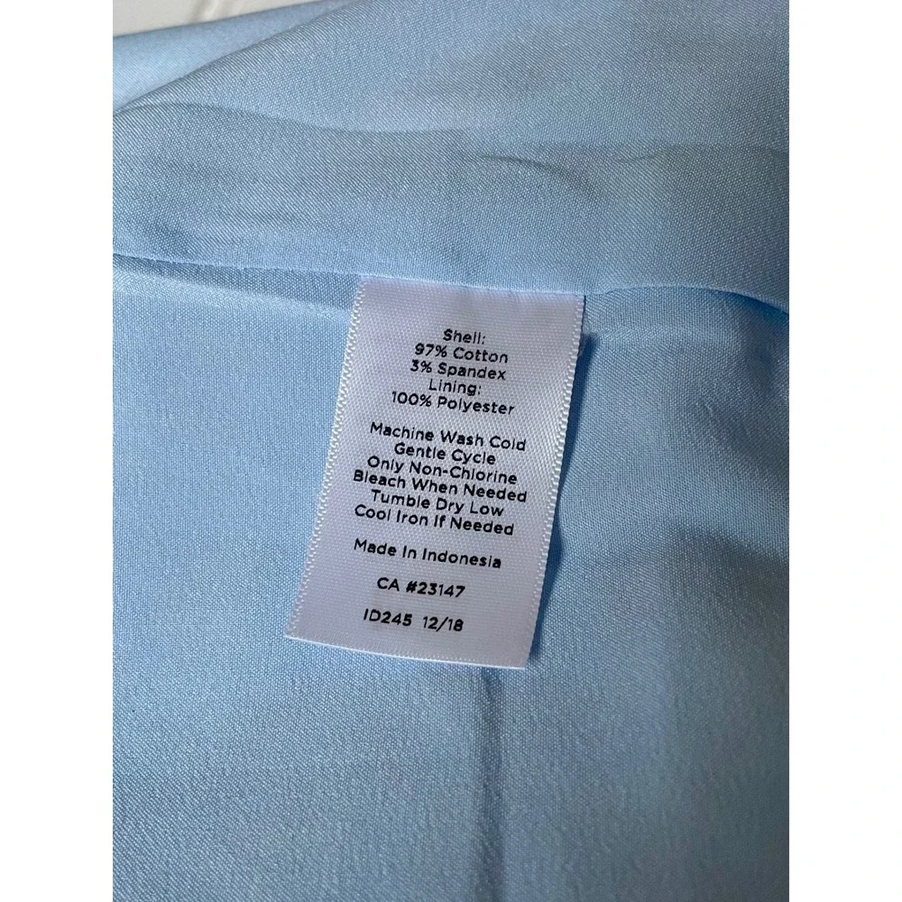 NEW Talbots Canvas Cotton A-Line Skirt Size 6P Red Blue Mediterranean Tile Print